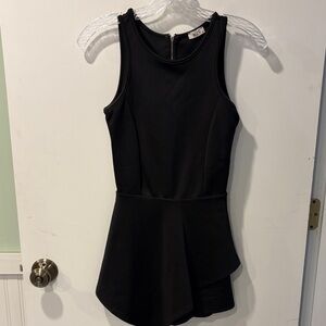 Blue S Black Sleeveless Peplum Romper size S open back